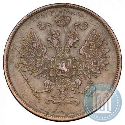 Picture 2 kopecks 1863 year ВМ 
