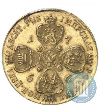 Picture 10 roubles 1756 year СПБ 