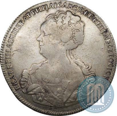 Picture 1 rouble 1725 year СПБ "Petersburg type, portrait turned to the left"