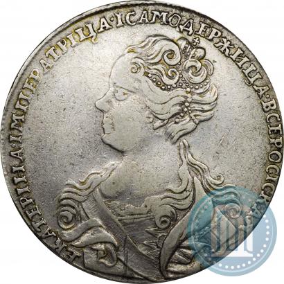 Picture 1 rouble 1726 year  "Moscow type, portrait turned to the left"