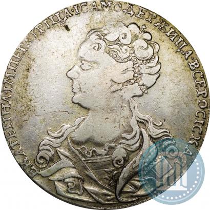 Picture 1 rouble 1726 year  "Moscow type, portrait turned to the left"