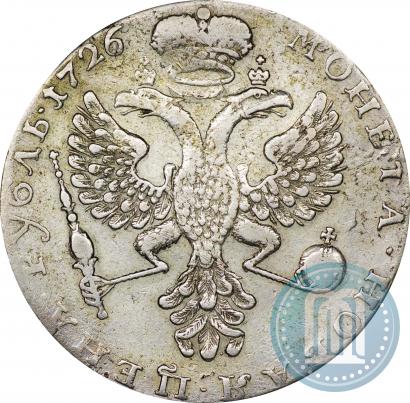 Picture 1 rouble 1726 year  "Moscow type, portrait turned to the left"