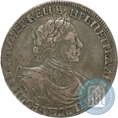 Picture 1 rouble 1719 year OK "Portrait in armour"