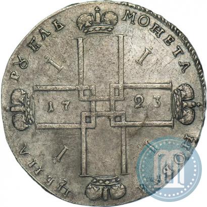 Фото 1 рубль 1723 года OK "Портрет в горностаевой мантии"