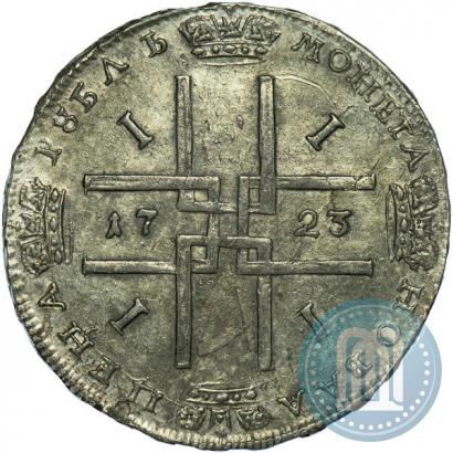 Фото 1 рубль 1723 года  "Портрет в античных доспехах"