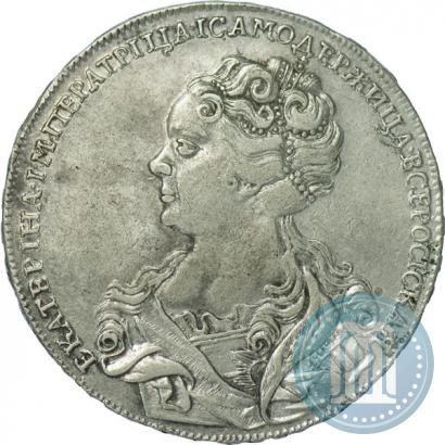 Picture 1 rouble 1726 year  "Moscow type, portrait turned to the left"