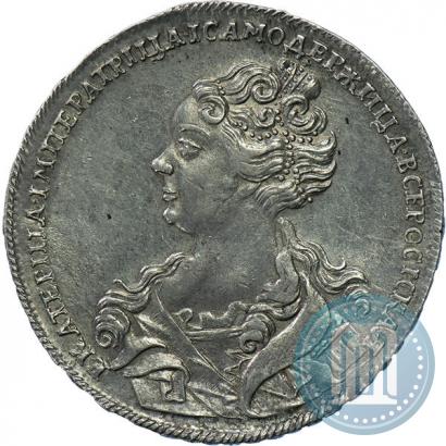 Picture 1 rouble 1726 year  "Moscow type, portrait turned to the left"