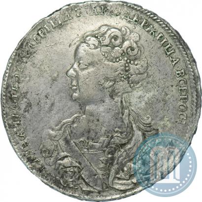 Picture 1 rouble 1726 year  "Moscow type, portrait turned to the left"