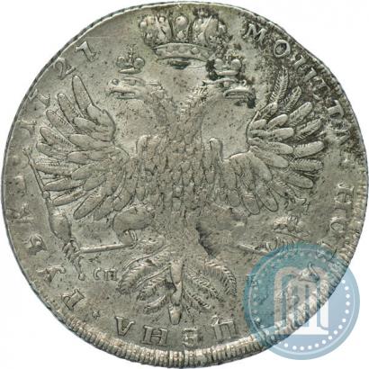 Picture 1 rouble 1727 year СПБ "Petersburg type, portrait turned to the right"