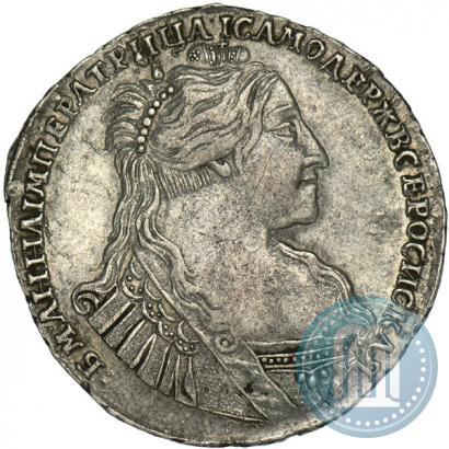 Picture Poltina 1734 year  "Type of 1735"