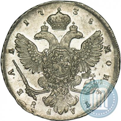 Picture 1 rouble 1738 year СПБ "Petersburg type"