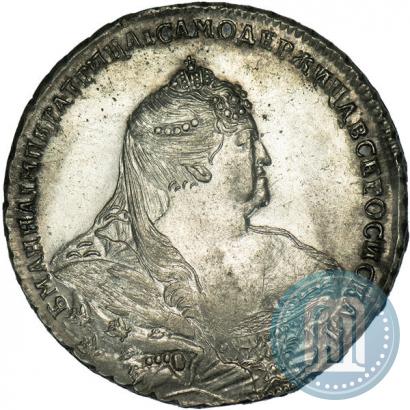 Picture 1 rouble 1740 year  "Moscow type"