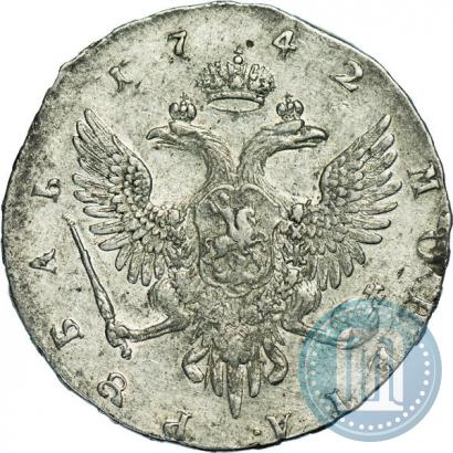 Picture 1 rouble 1742 year ММД 