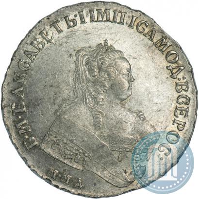 Фото 1 рубль 1752 года ММД-Е 