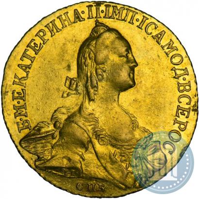 Фото 10 рублей 1766 года СПБ 