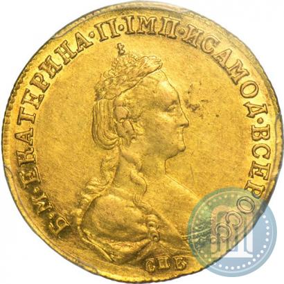 Фото 5 рублей 1782 года СПБ 