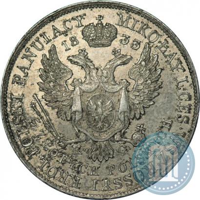 Picture 5 złotych 1833 year KG 