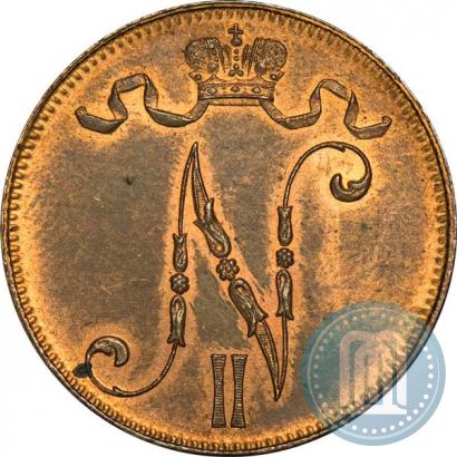 Picture 5 pennia 1901 year  