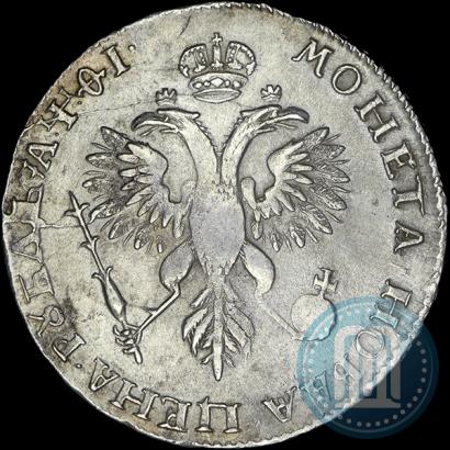 Фото 1 рубль 1719 года OK "Портрет в латах"