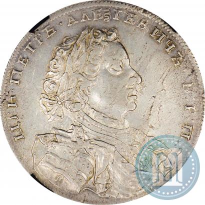 Picture 1 rouble 1707 year Н "Portrait by G. Gaupt"