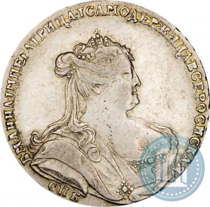 Фото Полтина 1739 года СПБ "Петербургский тип"