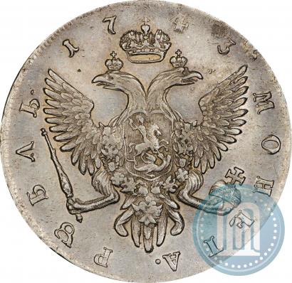 Picture 1 rouble 1743 year СПБ 