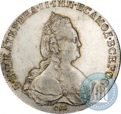 Фото 1 рубль 1786 года СПБ-ЯА 
