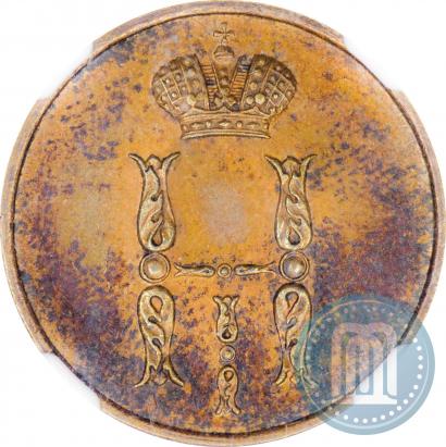 Picture 1 kopeck 1856 year ВМ 