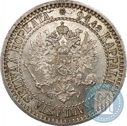 Picture 1 markka 1865 year S 