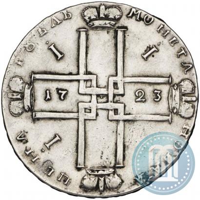Фото 1 рубль 1723 года OK "Портрет в горностаевой мантии"
