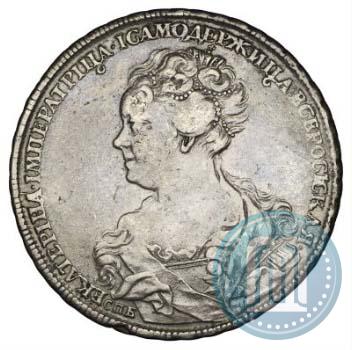 Picture 1 rouble 1725 year СПБ "Petersburg type, portrait turned to the left"
