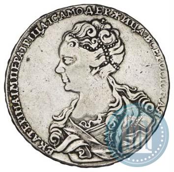 Picture 1 rouble 1726 year  "Moscow type, portrait turned to the left"
