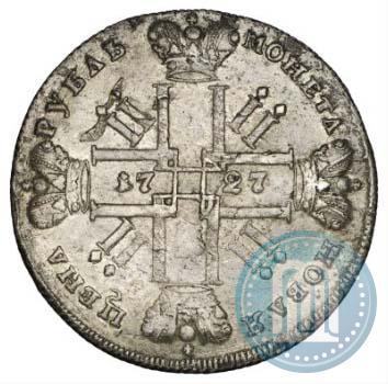 Фото 1 рубль 1727 года СПБ "Петербургский тип"