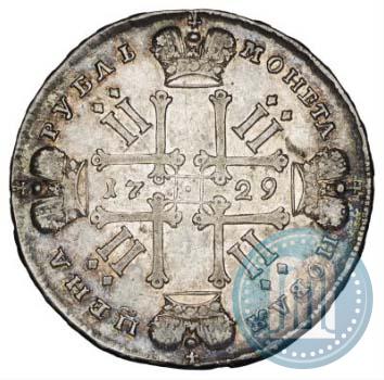 Picture 1 rouble 1729 year  "Type of 1727"