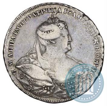 Picture 1 rouble 1737 year  "Portrait by Gedlinger"