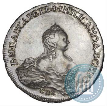 Picture 1 rouble 1754 year СПБ-IМ "Portrait by Benjamin Scott"
