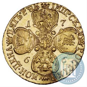 Picture 5 roubles 1766 year СПБ 