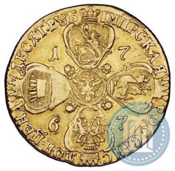 Picture 10 roubles 1767 year СПБ 