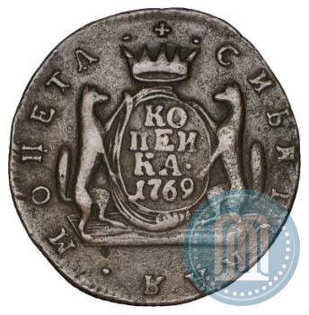 Фото 1 копейка 1769 года КМ 