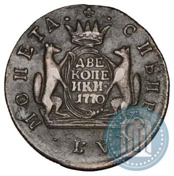 Фото 2 копейки 1770 года КМ 