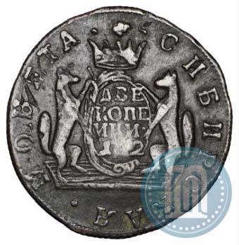 Фото 2 копейки 1772 года КМ 