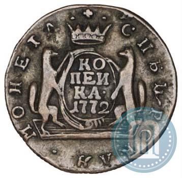 Фото 1 копейка 1772 года КМ 