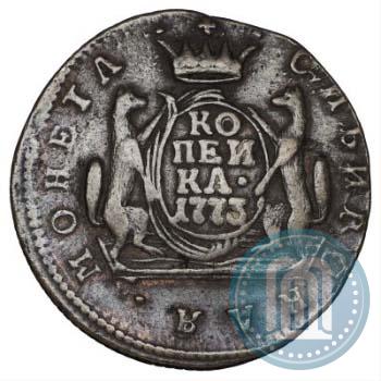 Picture 1 kopeck 1773 year КМ 