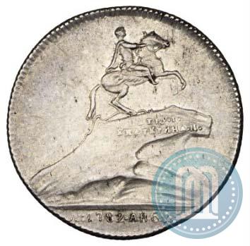 Picture Token Coin 1782 year  "Monument to Peter the Great in Saint-Petersburg"