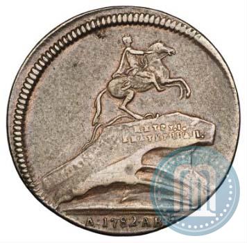 Picture Token Coin 1782 year  "Monument to Peter the Great in Saint-Petersburg"