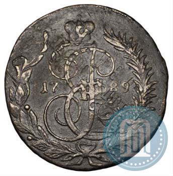 Фото 2 копейки 1789 года ММ 