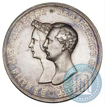 Picture 1 rouble 1841 year СПБ-НГ "In the memory of the wedding of the crown prince"