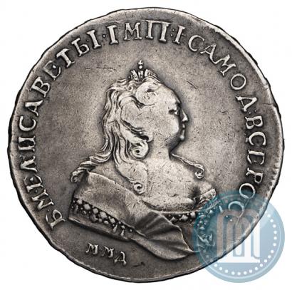 Фото 1 рубль 1742 года ММД 