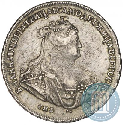 Фото 1 рубль 1740 года СПБ "Петербургский тип"