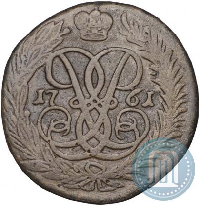 Picture 2 kopecks 1761 year  "Nominal above St. George"